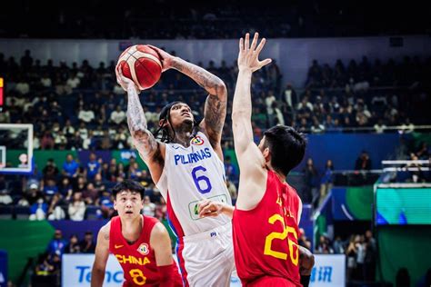 Clarkson on fire as Gilas Pilipinas trips China for first FIBA World .